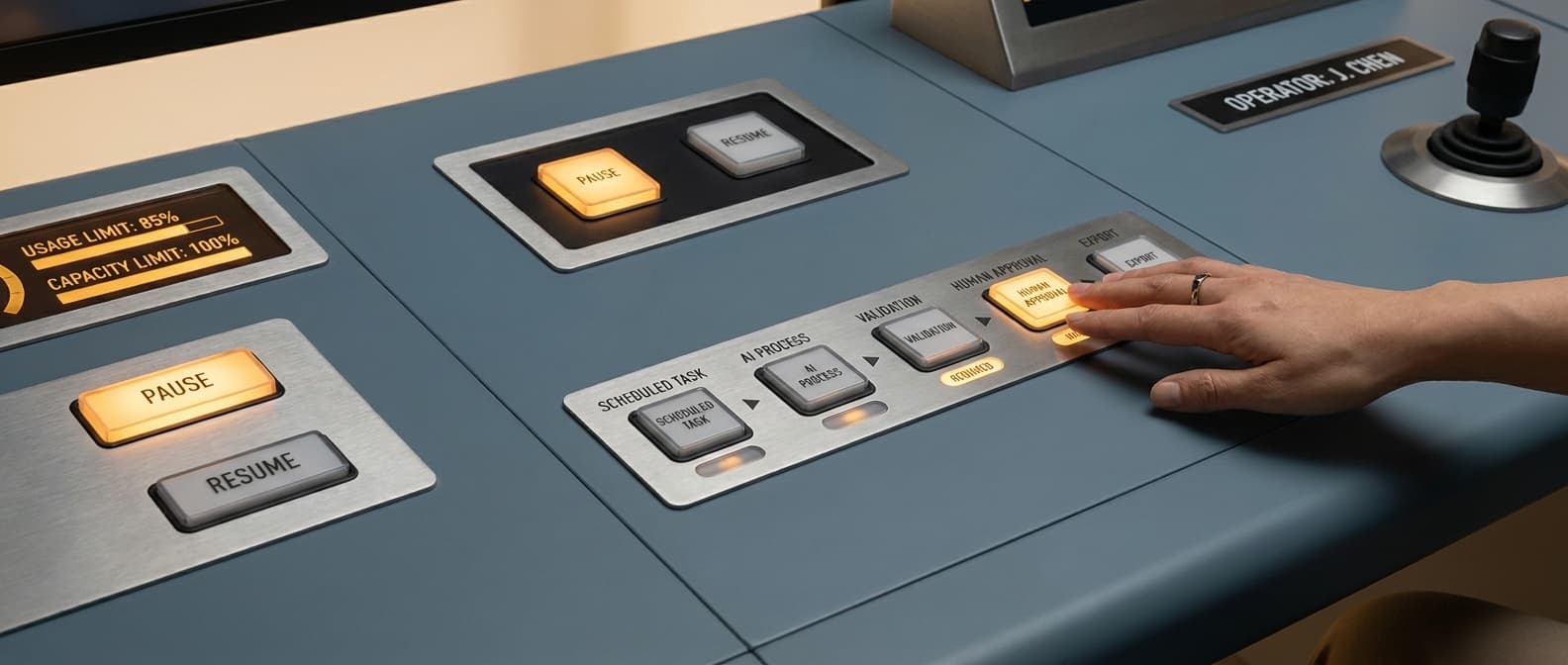Scheduled AI Work Needs an Operator, a Limit, and a Control Surface