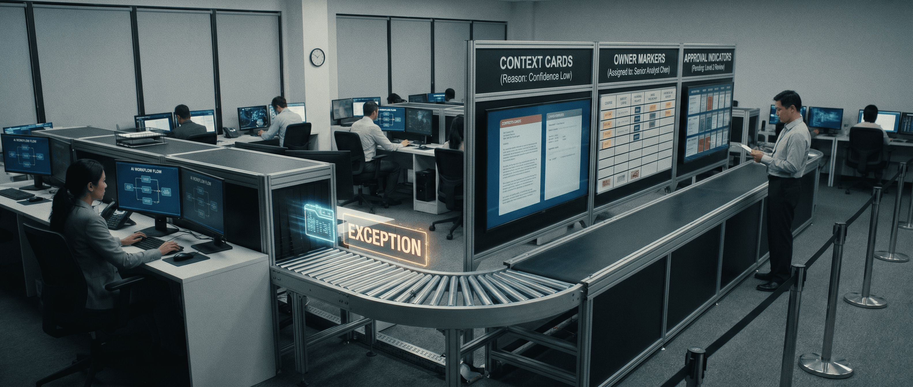 The Real AI Workflow Interface Is the Exception Path, Not the Happy Path